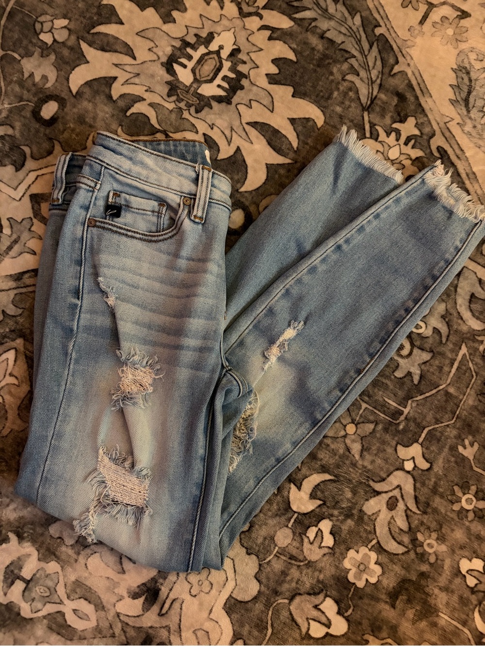 KanCan Light Blue Distressed Skinny Jeans